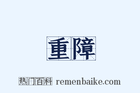 重障是什么意思的图片